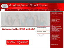 Tablet Screenshot of bradfordssd.schoolinsites.com