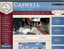 Tablet Screenshot of caswellcounty.schoolinsites.com