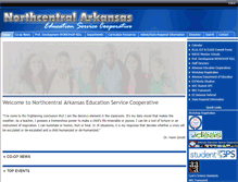 Tablet Screenshot of northarkansas.schoolinsites.com