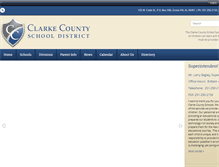 Tablet Screenshot of clarkecounty.schoolinsites.com