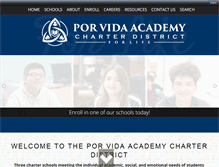 Tablet Screenshot of porvida.schoolinsites.com