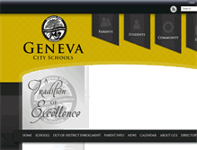 Tablet Screenshot of genevacity.schoolinsites.com