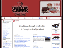 Tablet Screenshot of hunterscreek.nc.ocm.schoolinsites.com