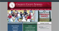Desktop Screenshot of crockettcounty.schoolinsites.com