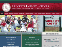 Tablet Screenshot of crockettcounty.schoolinsites.com