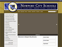 Tablet Screenshot of newportcityschools.schoolinsites.com