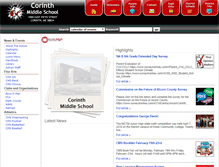 Tablet Screenshot of corinthmiddle.ms.cdm.schoolinsites.com