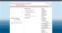 Desktop Screenshot of covingtoncounty.schoolinsites.com