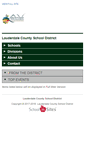 Mobile Screenshot of lauderdalecountysd.schoolinsites.com