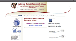 Desktop Screenshot of galesburgaugusta.schoolinsites.com